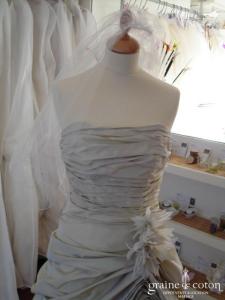 Robe bustier vert d'eau, style Linéa Rafaëlli