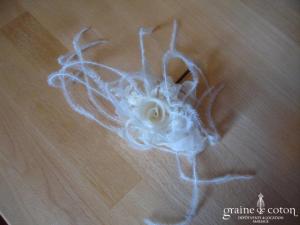 Cymbeline - Épingle à cheveux dentelle, organza et/ou plume