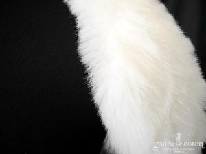 Wrapor - Boléro en fausse fourrure ivoire