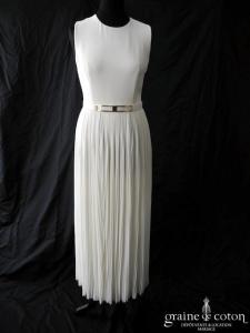 Chloé - Ceinture blanche et dorée