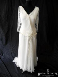 Amarildine pour Rembo Styling - Création taille basse en crêpe et organza ivoire