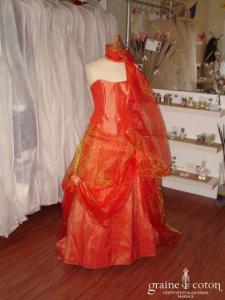 Robe deux pièces orangée