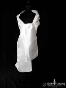 Pronuptia - Étole en mikado blanc