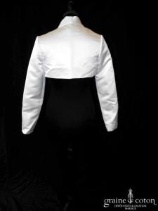 Pronuptia - Boléro en satin blanc