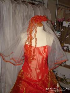 Robe deux pièces orangée