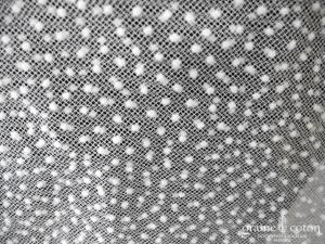 Suzanne Ermann - Voile court en tulle plumetis ivoire