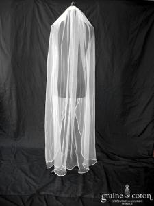 Bianco Evento - Voile simple long de 170 cm 