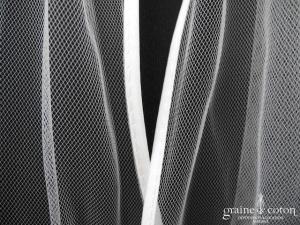 Bianco Evento - Voile simple long de 170 cm 