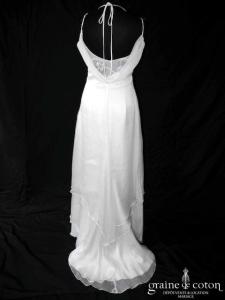 Linea Raffaëlli - Robe empire en organza de soie ivoire