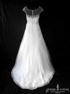 Marylise - Robe bohème taille haute top en tulle et dentelle