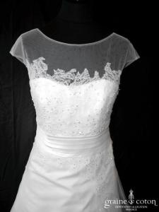 Marylise - Robe bohème taille haute top en tulle et dentelle