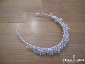 Diadème / headband en perles et strass