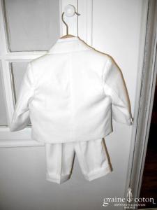 Ensemble petit garçon 4 pièces ivoire