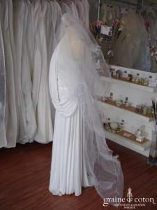 Voile roulotté blanc - 3 mètres