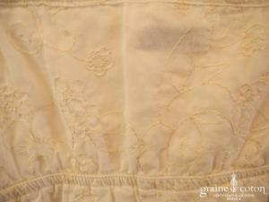 Alphabet - Robe petite fille d'honneur en coton blanc