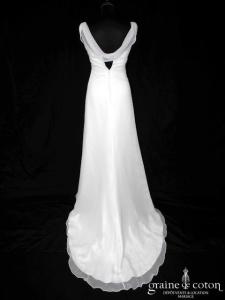 Bascule - Création empire en mousseline ivoire