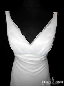 Bascule - Création empire en mousseline ivoire