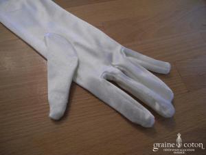 Miss Kelly - Gants mi longs en satin ivoire
