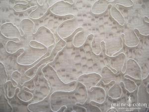 Bianco Evento - Mitaines courtes en dentelle de Calais ivoires