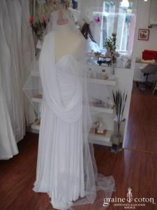 Voile blanc perlé - 2*3 mètres