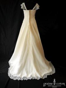 Fara Sposa - Robe en mousseline drapée