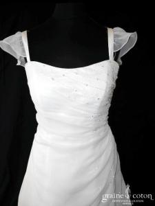 Fara Sposa - Robe en mousseline drapée