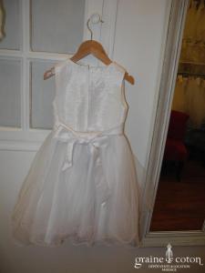 Robe de demoiselle d'honneur en tulle blanc