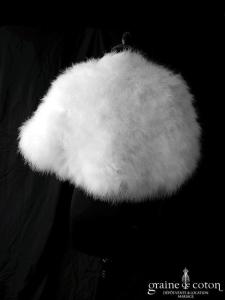 Étole / cape en duvet de cygne ivoire