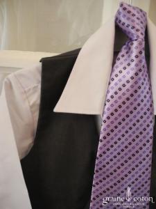 Costume 5 pièces petit garçon gris