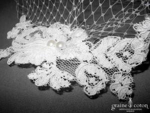 Etsy - Voilette avec guipure de dentelle