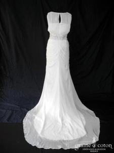 Urszula Wolny - Création en tulle plissé ivoire