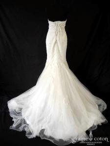 Divina Sposa - Robe sirène en dentelle ivoire