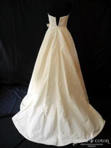 Amsale - Création en taffetas de soie ivoire