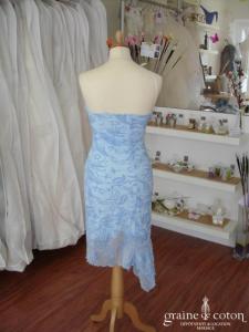 Orsay - Robe de soirée mi-longue bleue