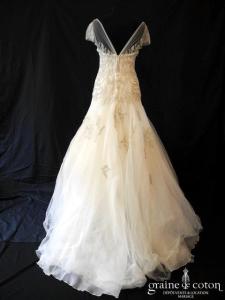 Manuel Mota pour Pronovias - Création en tulle finement perlé