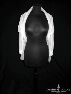 Rosa Clara - Boléro en tulle fluide à manches longues 38
