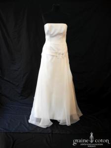 Jesus Peiro - Création en organza de soie et satin ivoire