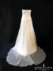 Jesus Peiro - Création en organza de soie et satin ivoire