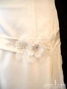 Jesus Peiro - Création en organza de soie et satin ivoire