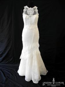 Cymbeline - Robe sirène en dentelle ivoire