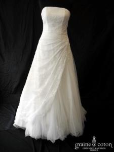 Lilly - Robe en dentelle drapée