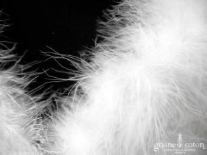 Bianco Evento - Boléro en plume duvet de marabout blanc