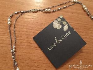 Line et Lune - Headband perles et bijou de dos