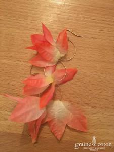 Rue Belle d'Agnès B - Boucle d'oreille unique orchidée orangée