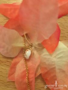 Rue Belle d'Agnès B - Boucle d'oreille unique orchidée orangée