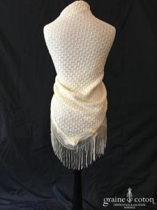 Écharpe / châle ivoire