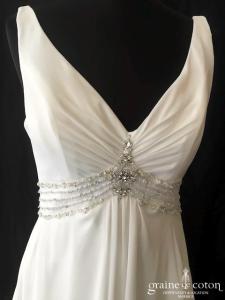 Maggie Sottero - Création en mousseline fluide taille empire