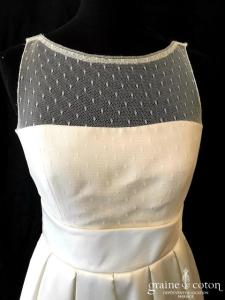 Jesus Peiro - Création en mikado de soie et tulle plumetis