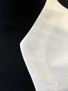 Eglantine Création - Boléro manches 3/4 en taffetas ivoire