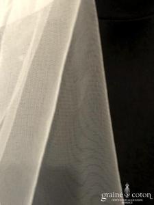 Pronovias - Voile long de 2 mètres en tulle ivoire